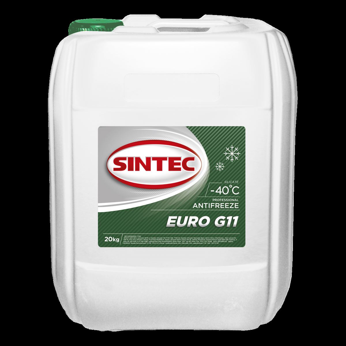 Антифриз sintec euro g11 зеленый